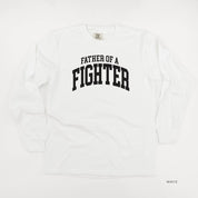 Father of a Fighter - Varsity - Long Sleeve Comfort Colors Tee Little Mama Shirt Shop