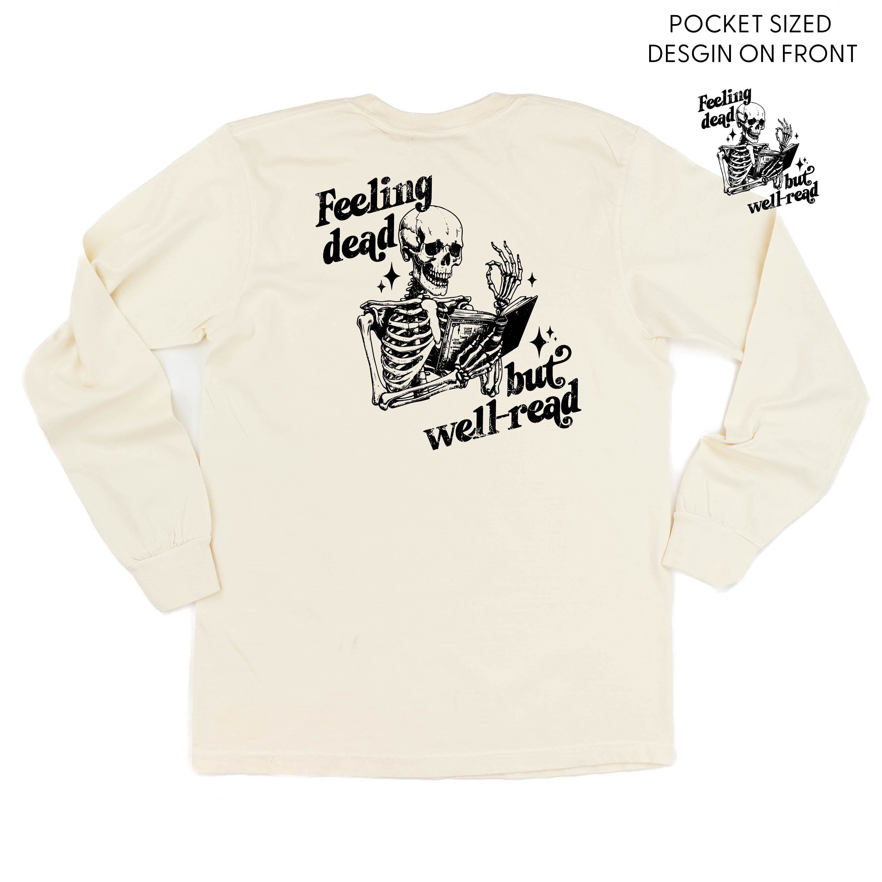  FULL DESIGN on Back - Long Sleeve Comfort Colors Tee Little Mama Shirt Shop