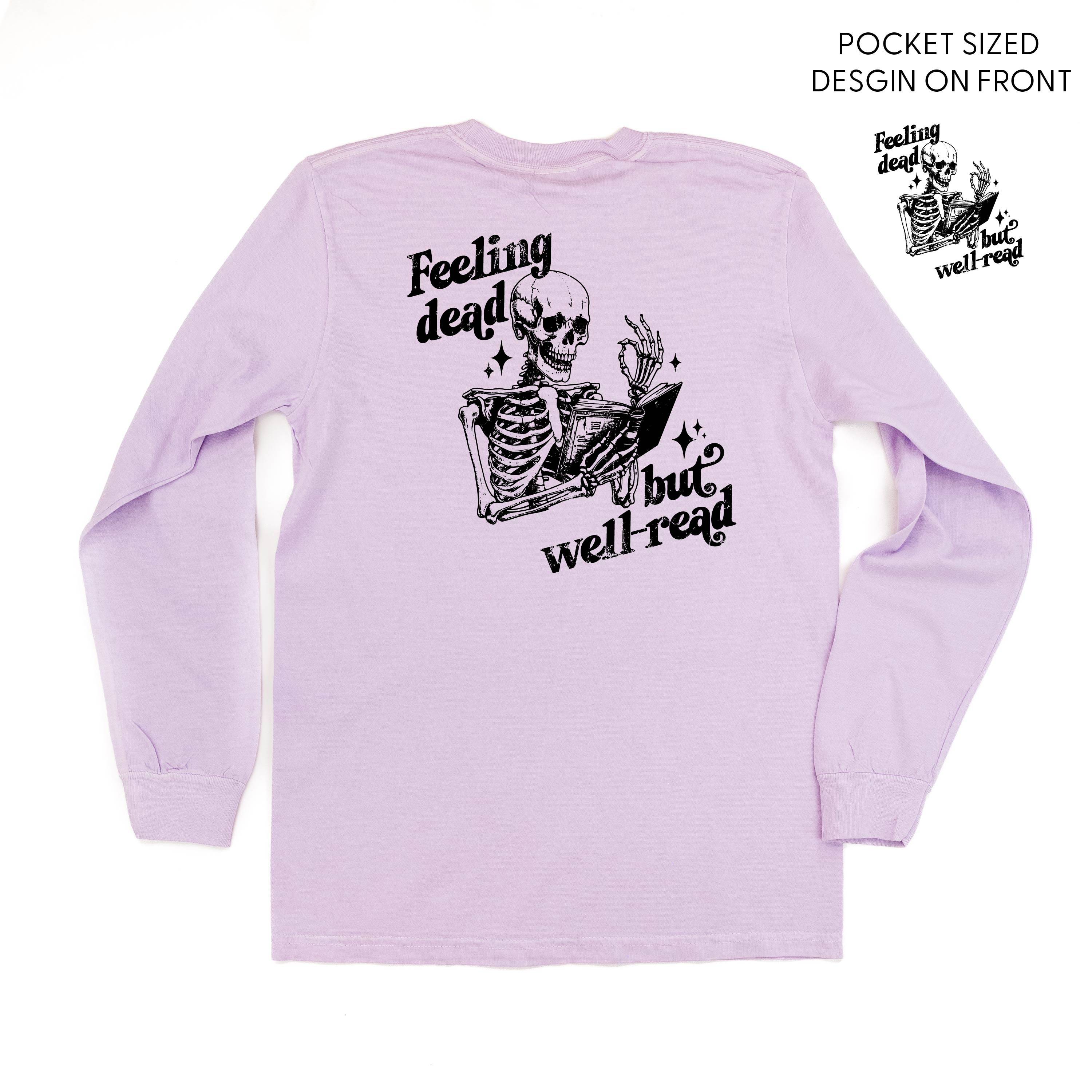  FULL DESIGN on Back - Long Sleeve Comfort Colors Tee Little Mama Shirt Shop