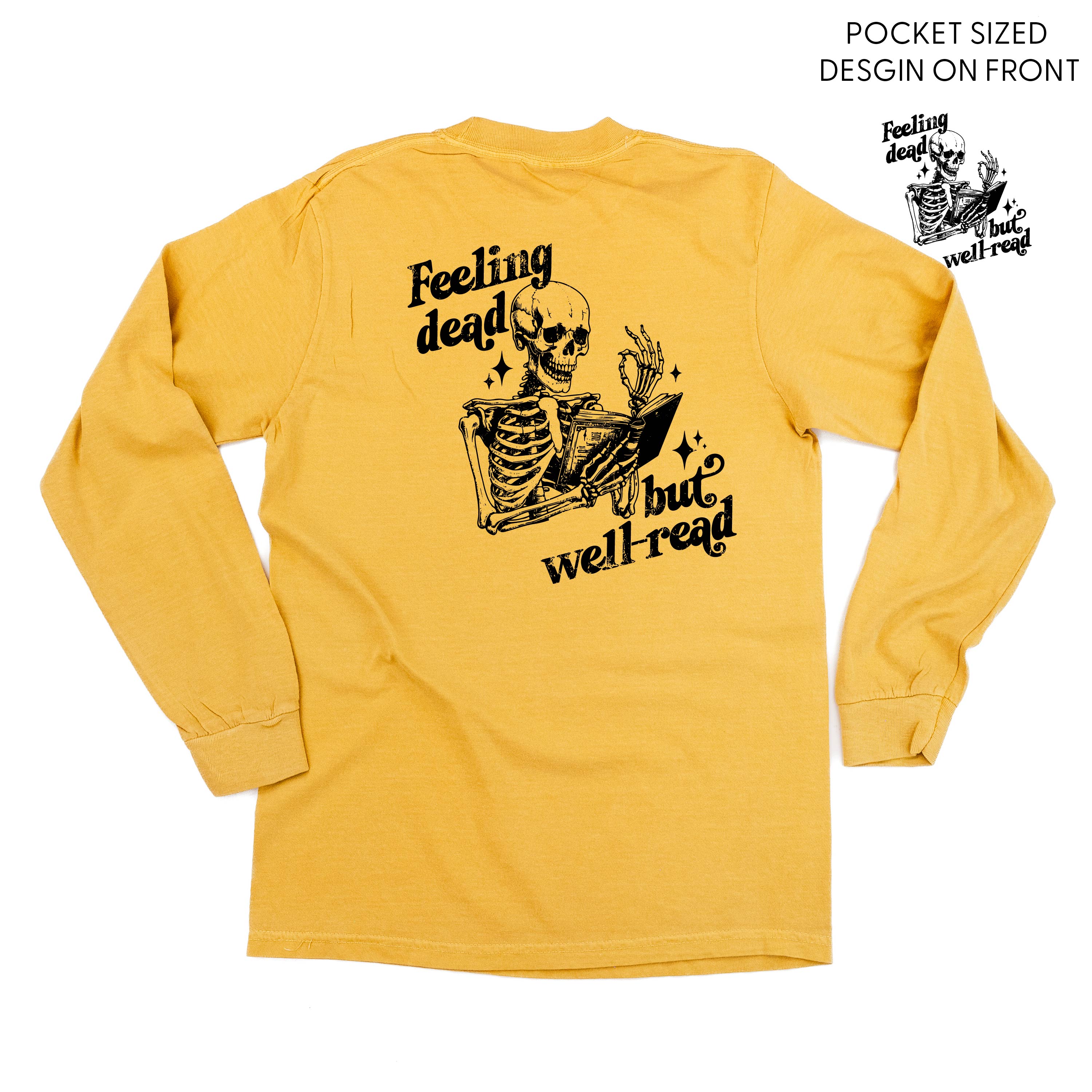  FULL DESIGN on Back - Long Sleeve Comfort Colors Tee Little Mama Shirt Shop