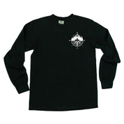 Fishing Compass - Fishing Scene (pf&b) - LONG SLEEVE Comfort Colors Tee Little Mama Shirt Shop