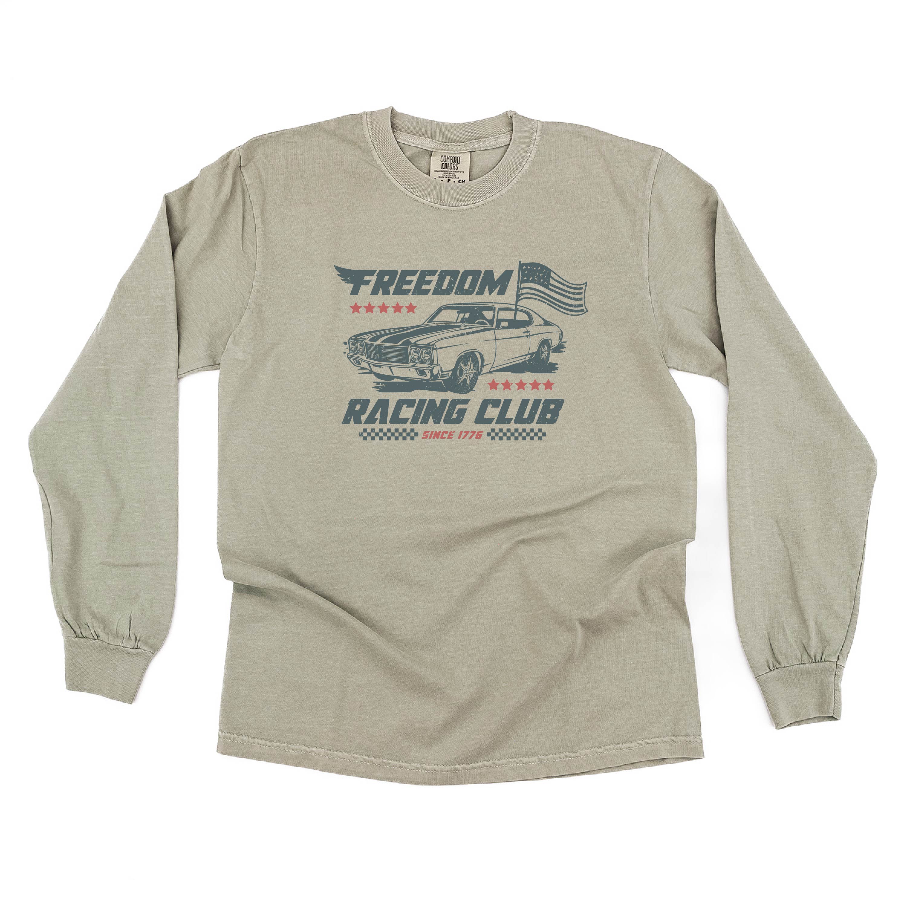 Freedom Racing Club - LONG SLEEVE Comfort Colors Tee Little Mama Shirt Shop