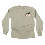 Ghosty Girls - POCKET DESIGN - Long Sleeve Comfort Colors Tee Little Mama Shirt Shop