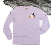 Ghosty Girls - POCKET DESIGN - Long Sleeve Comfort Colors Tee Little Mama Shirt Shop