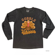 Gobble 'Til Ya Wobble - LONG SLEEVE Comfort Colors Tee Little Mama Shirt Shop