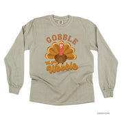 Gobble 'Til Ya Wobble - LONG SLEEVE Comfort Colors Tee Little Mama Shirt Shop