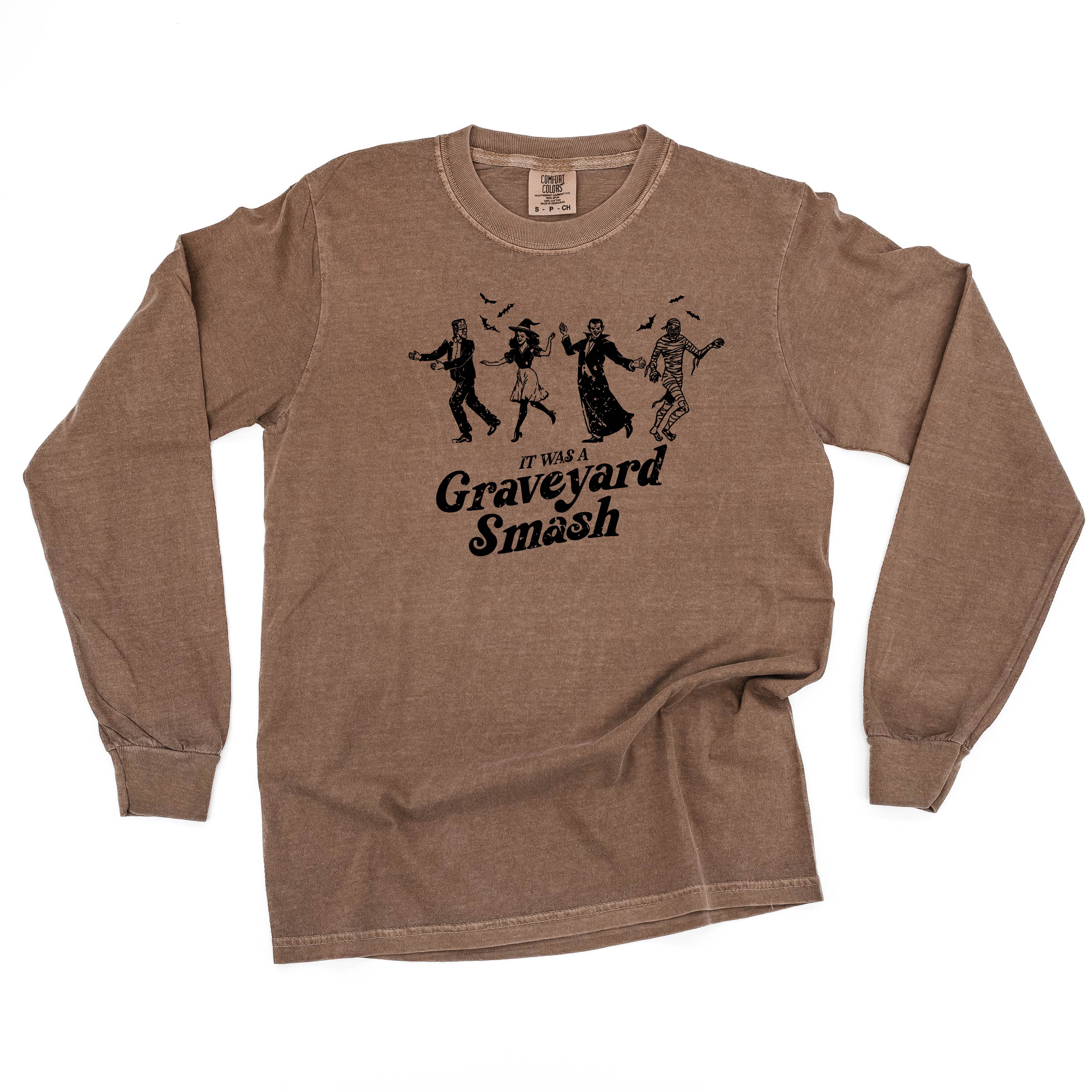 It Was a Graveyard Smash - Long Sleeve Comfort Colors Tee Little Mama Shirt Shop