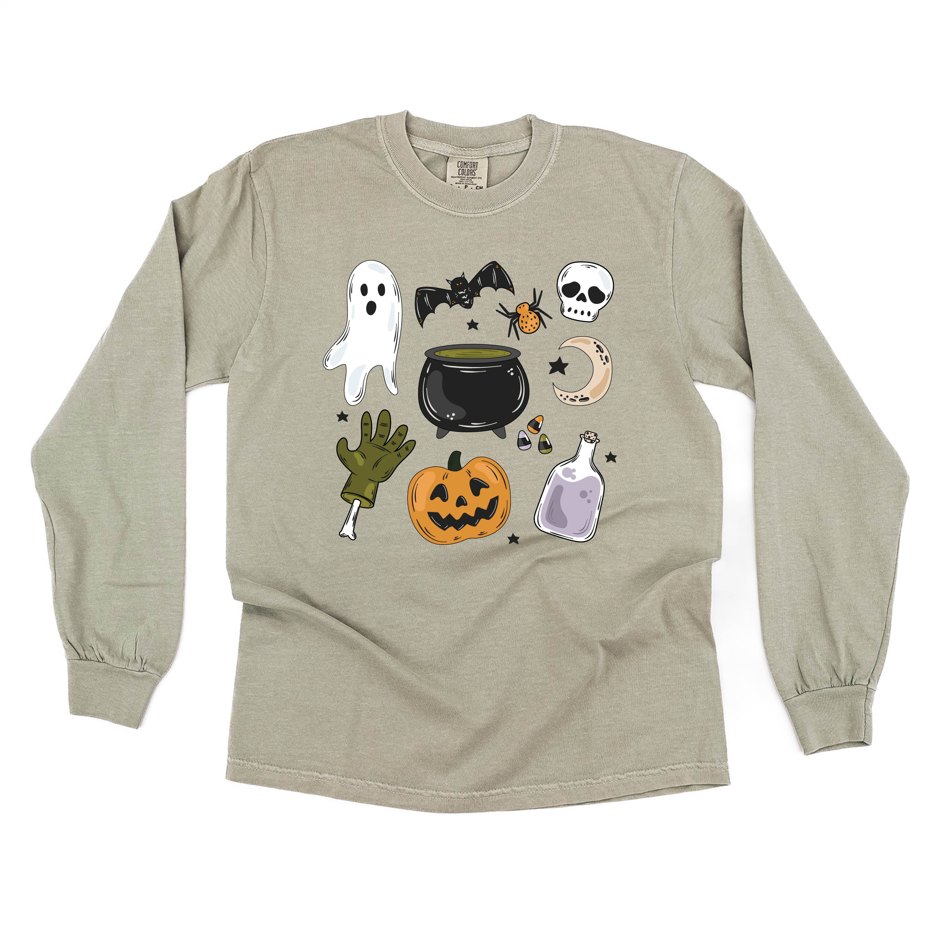 Halloween Things - Long Sleeve Comfort Colors Tee Little Mama Shirt Shop