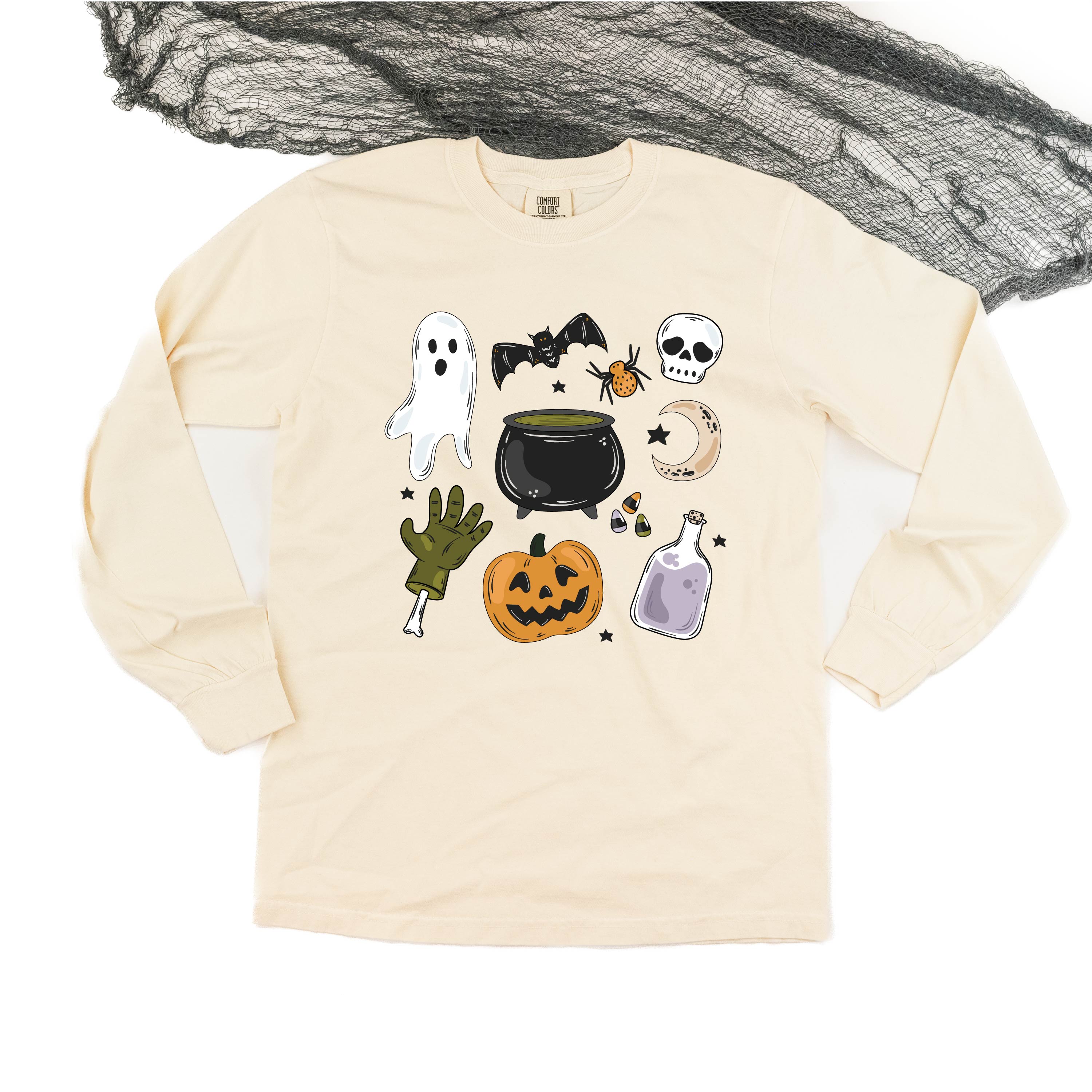 Halloween Things - Long Sleeve Comfort Colors Tee Little Mama Shirt Shop