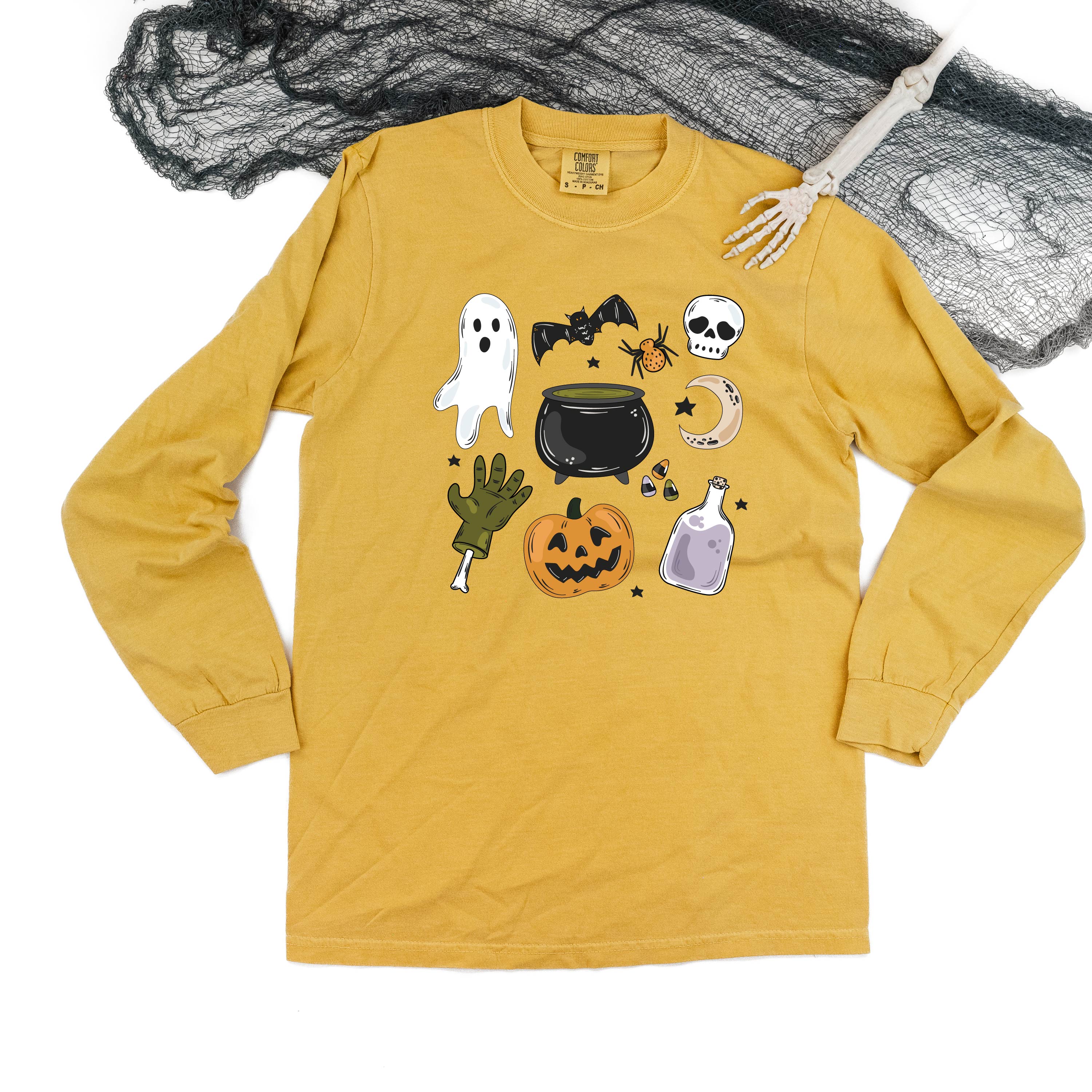 Halloween Things - Long Sleeve Comfort Colors Tee Little Mama Shirt Shop