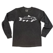 Hand Drawn Brook Trout - LONG SLEEVE Comfort Colors Tee Little Mama Shirt Shop