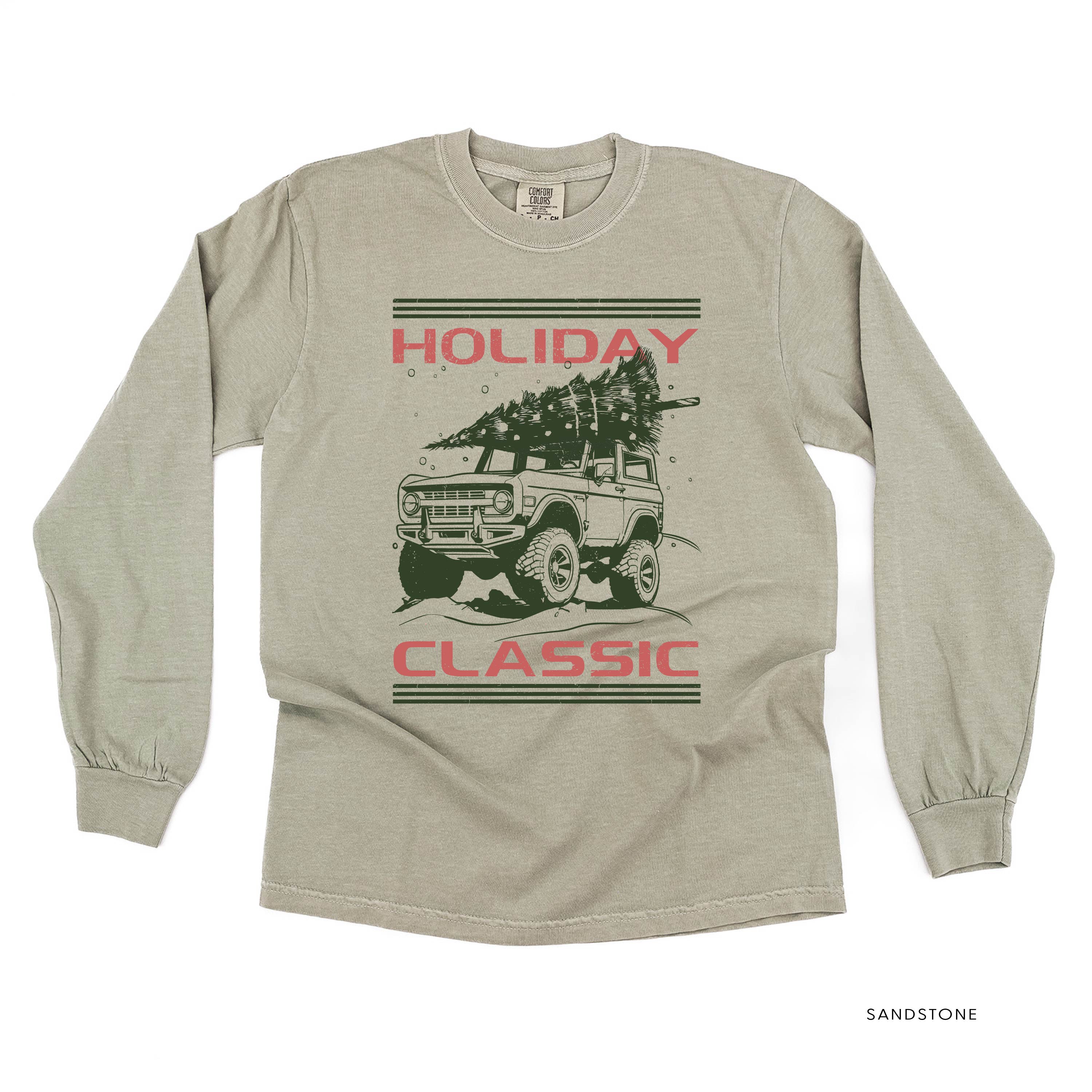 Holiday Classic - LONG SLEEVE Comfort Colors Tee Little Mama Shirt Shop
