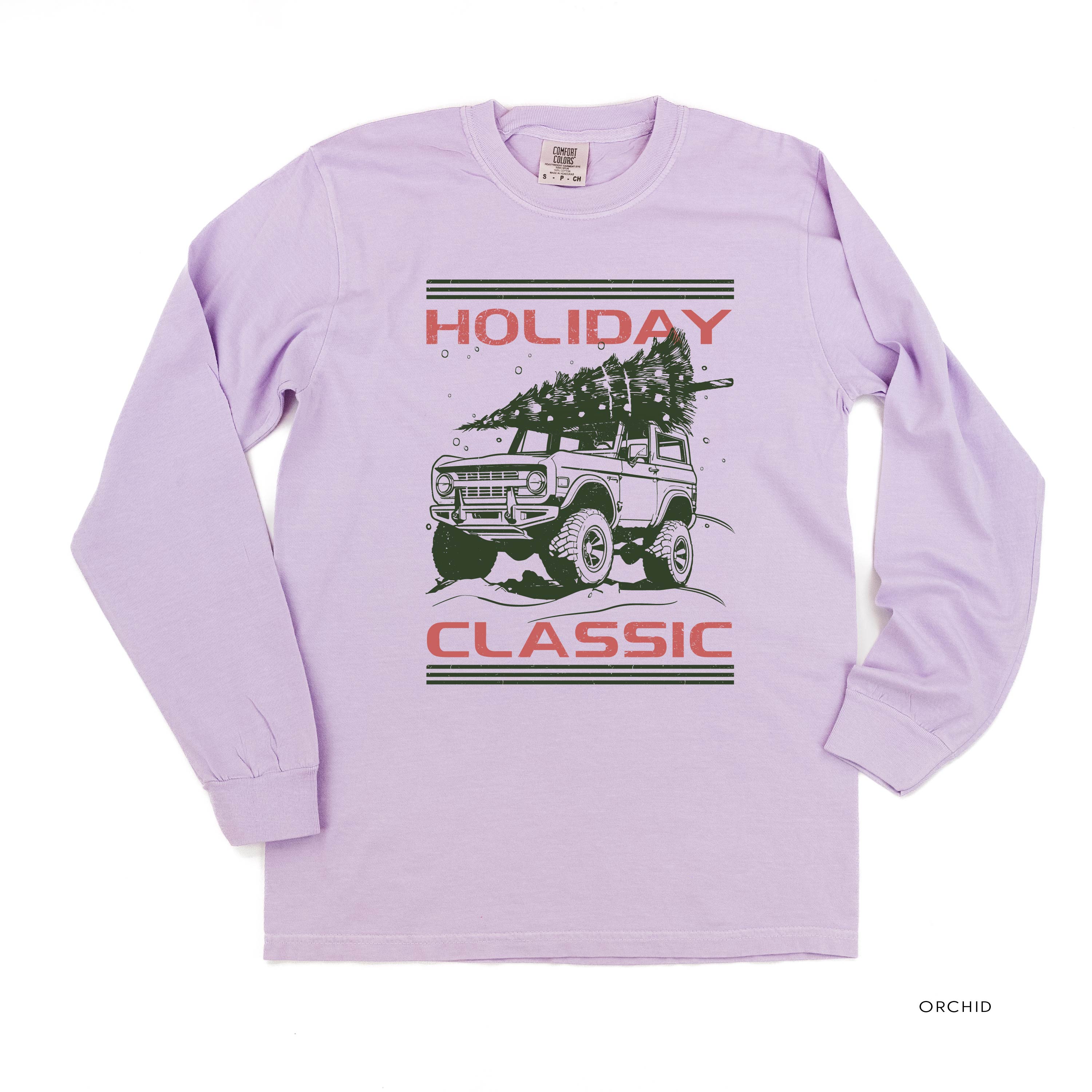 Holiday Classic - LONG SLEEVE Comfort Colors Tee Little Mama Shirt Shop