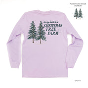In My Heart Is A Christmas Tree Farm (pf&b) - LONG SLEEVE Comfort Colors Tee Little Mama Shirt Shop