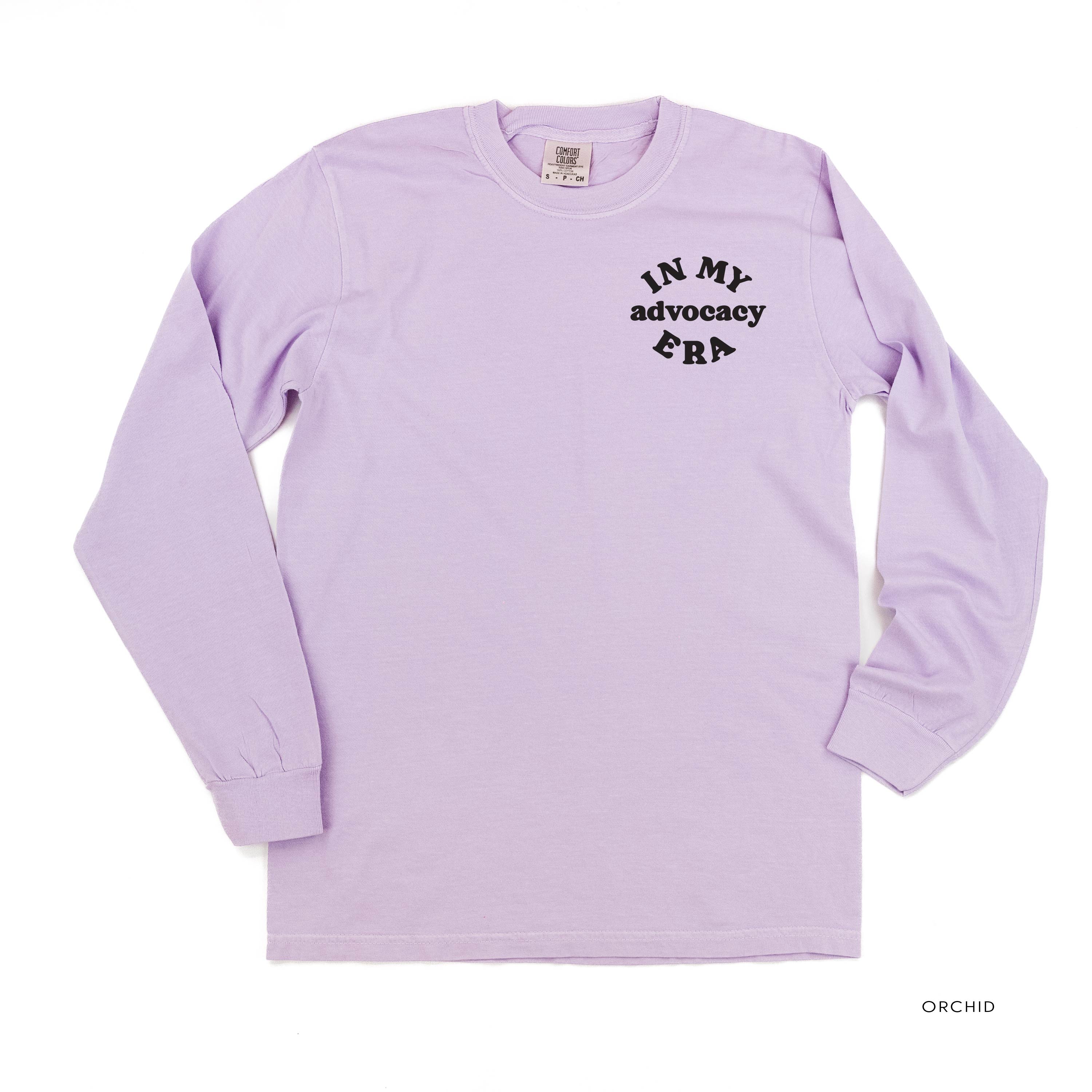 In My Advocacy Era - Long Sleeve Comfort Colors Tee Little Mama Shirt Shop