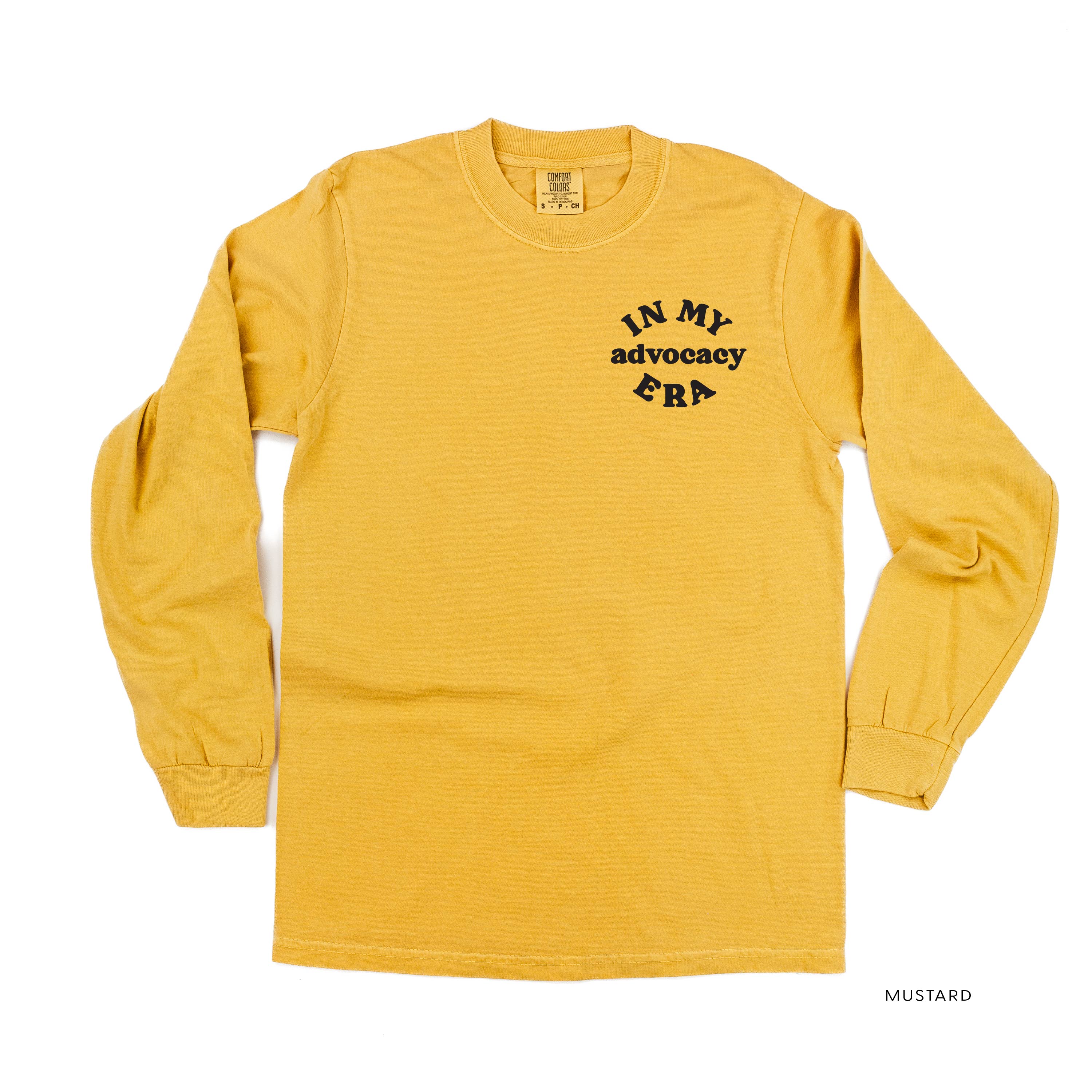 In My Advocacy Era - Long Sleeve Comfort Colors Tee Little Mama Shirt Shop