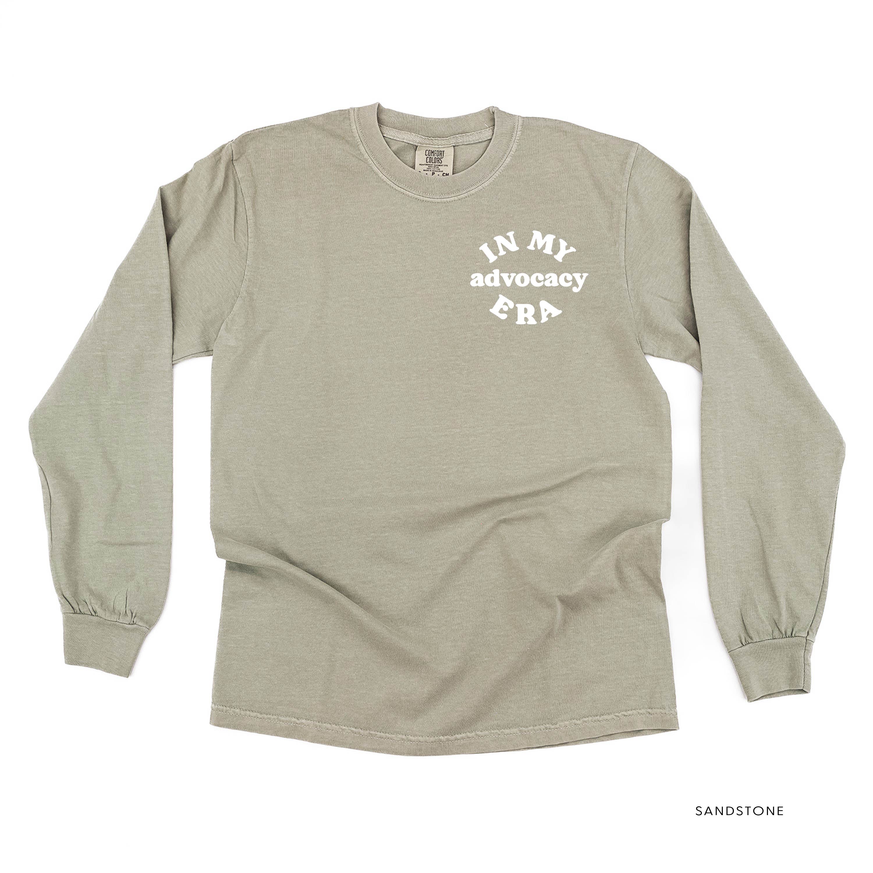 In My Advocacy Era - Long Sleeve Comfort Colors Tee Little Mama Shirt Shop