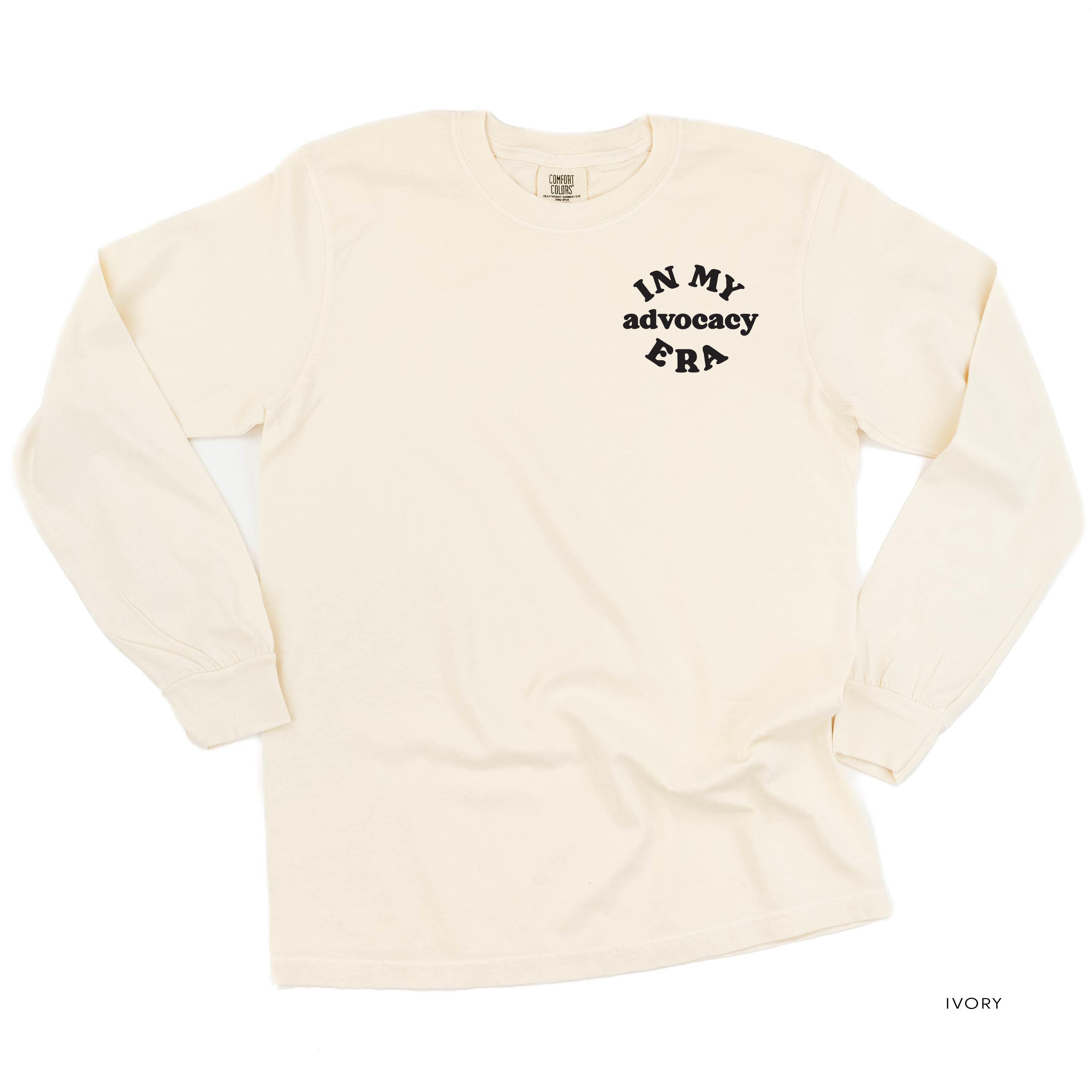 In My Advocacy Era - Long Sleeve Comfort Colors Tee Little Mama Shirt Shop