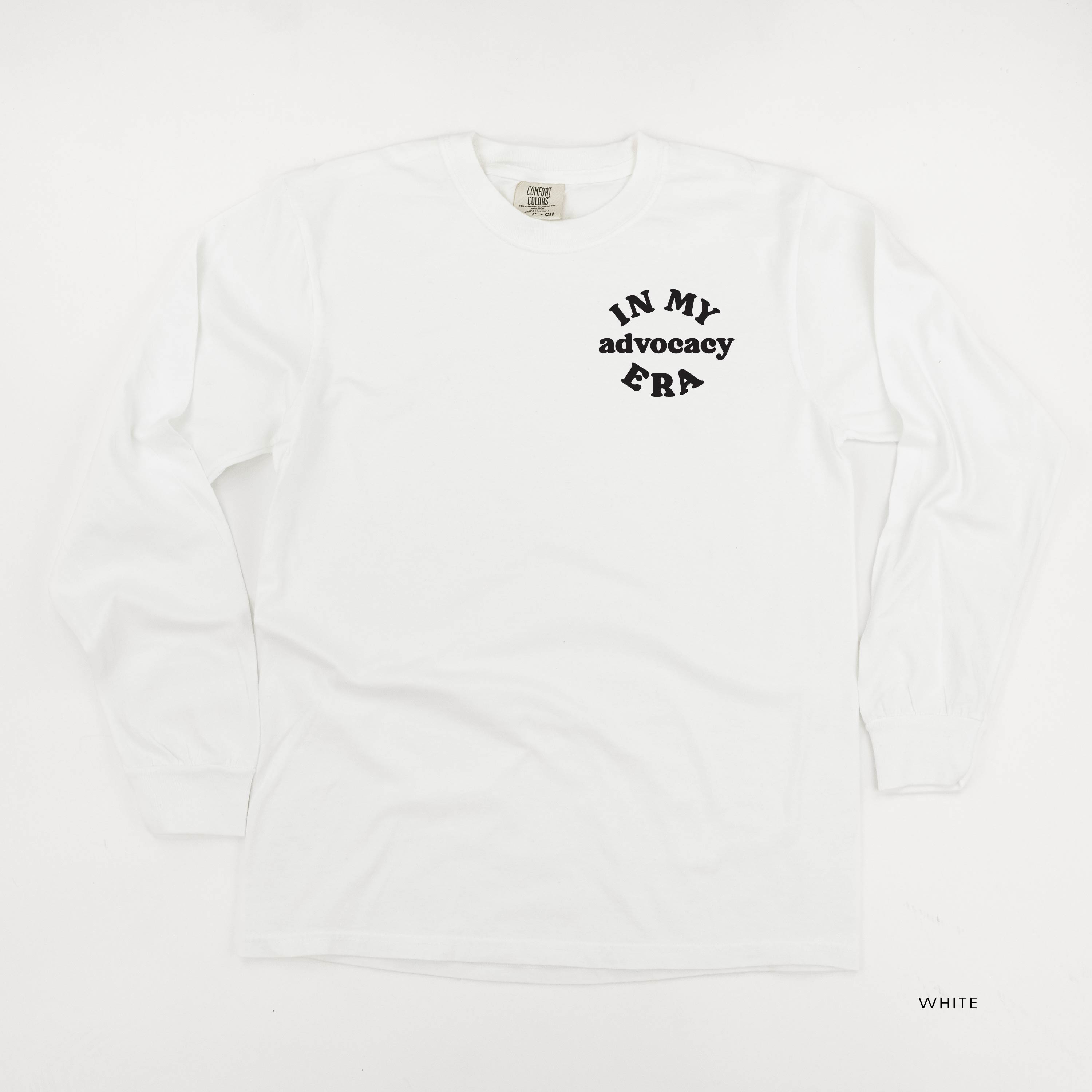 In My Advocacy Era - Long Sleeve Comfort Colors Tee Little Mama Shirt Shop