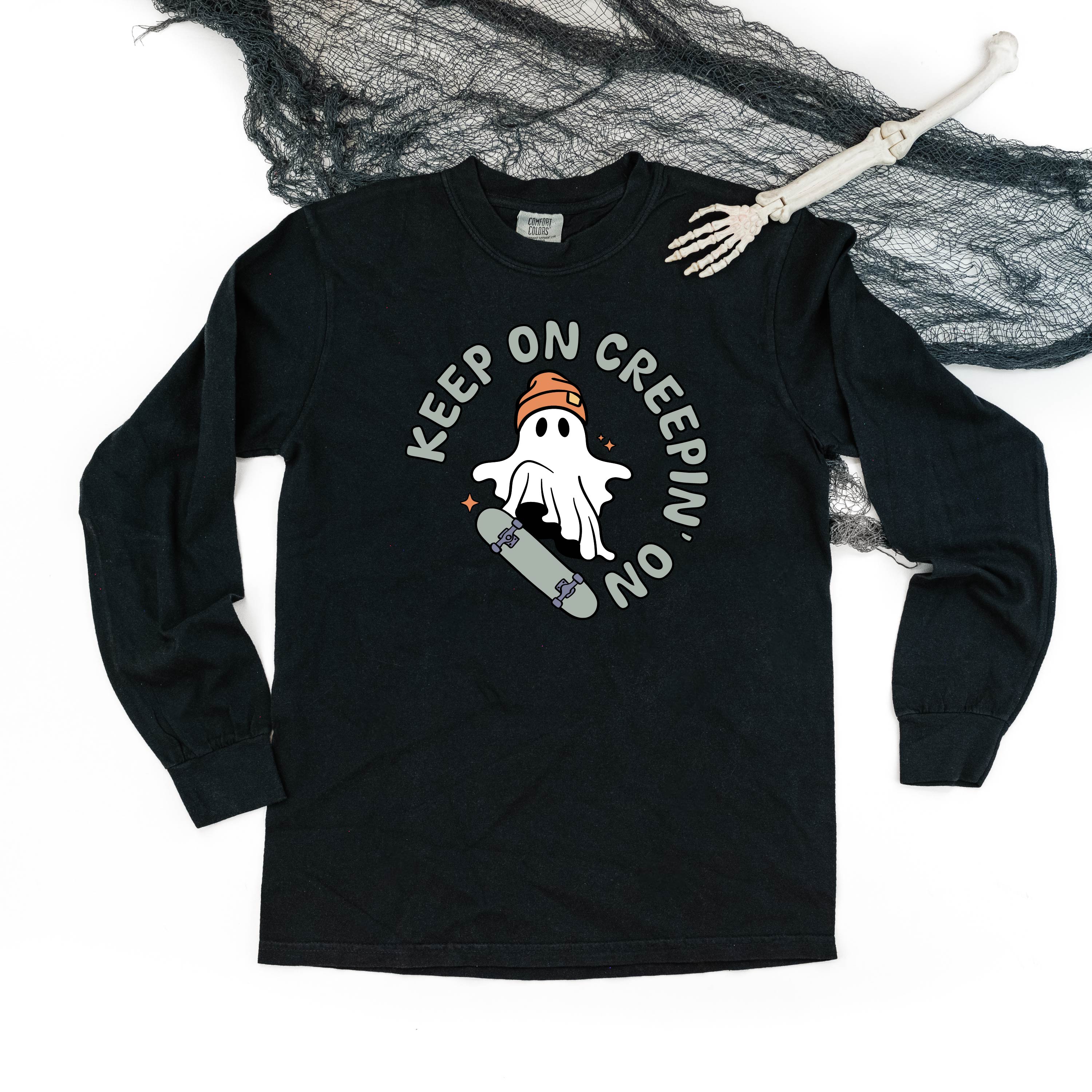 Keep On Creepin' On - Long Sleeve Comfort Colors Tee Little Mama Shirt Shop