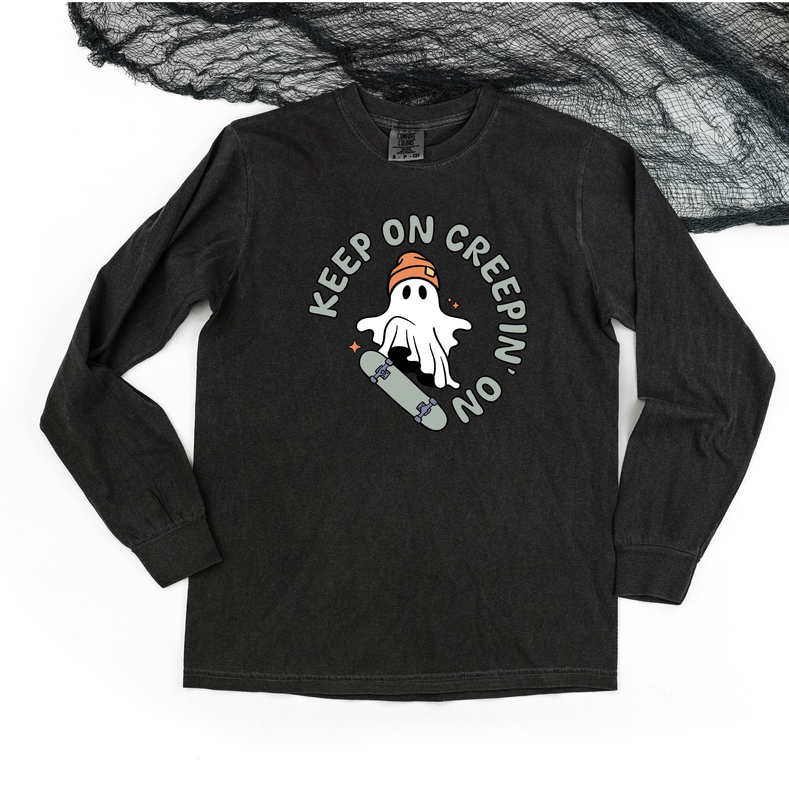 Keep On Creepin' On - Long Sleeve Comfort Colors Tee Little Mama Shirt Shop