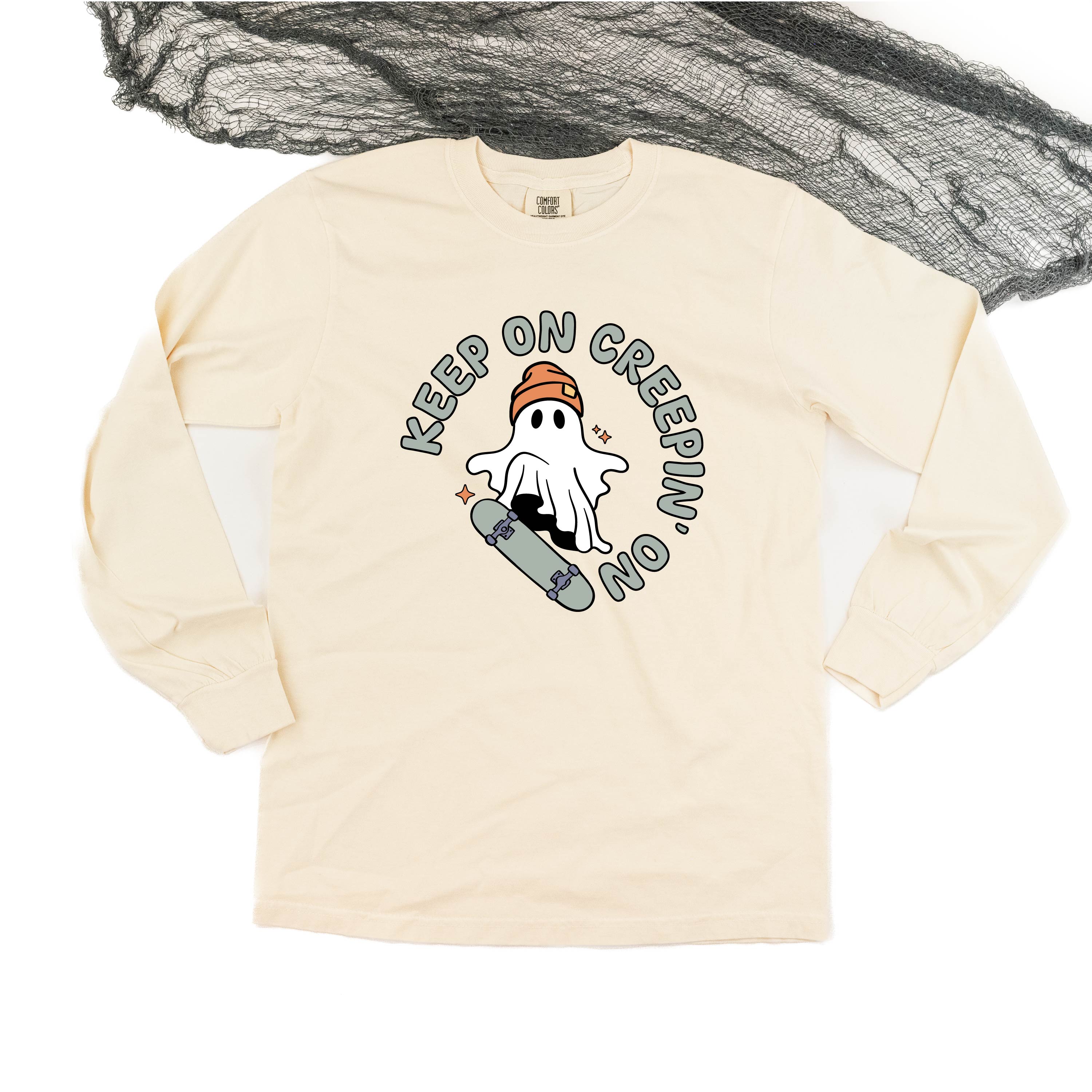 Keep On Creepin' On - Long Sleeve Comfort Colors Tee Little Mama Shirt Shop