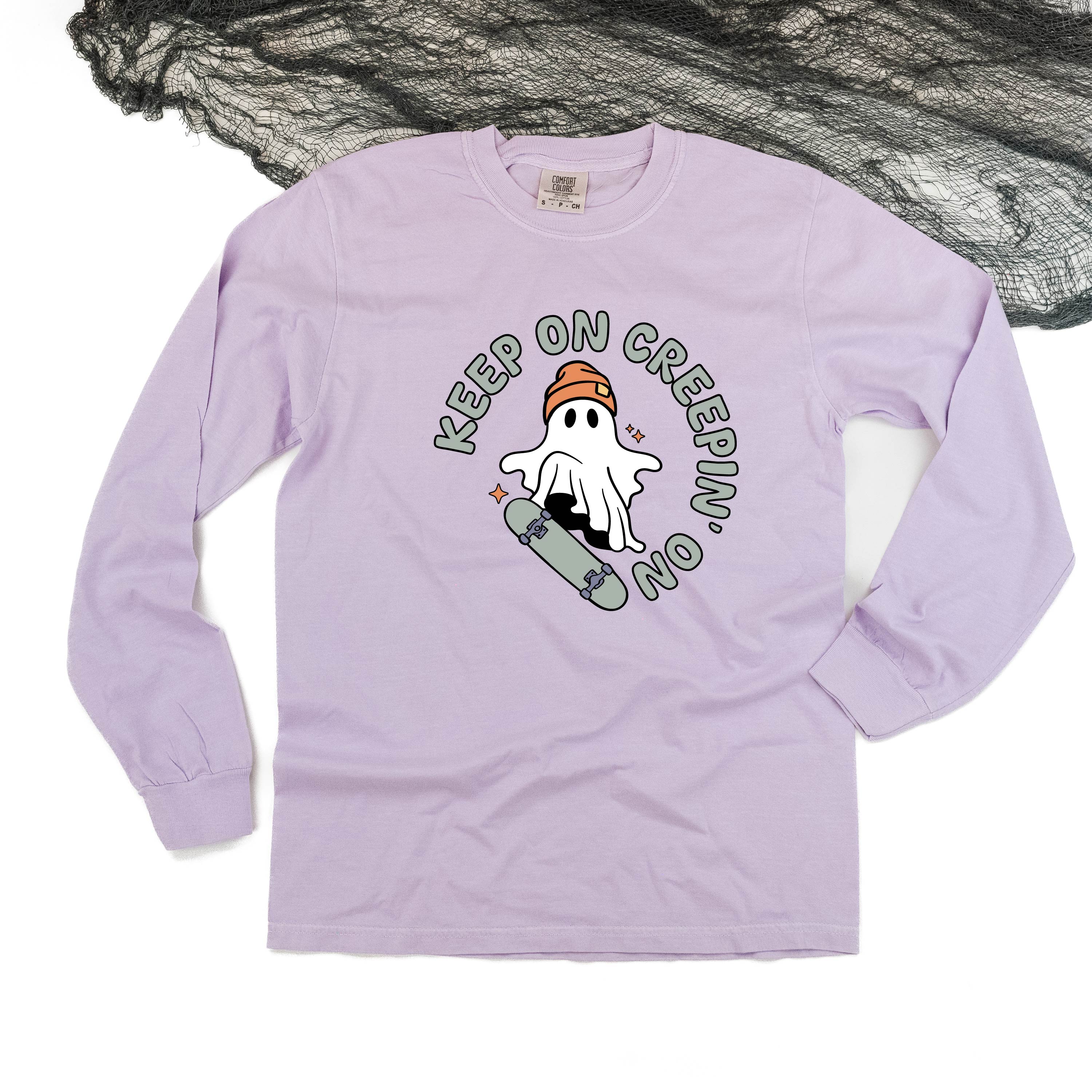 Keep On Creepin' On - Long Sleeve Comfort Colors Tee Little Mama Shirt Shop