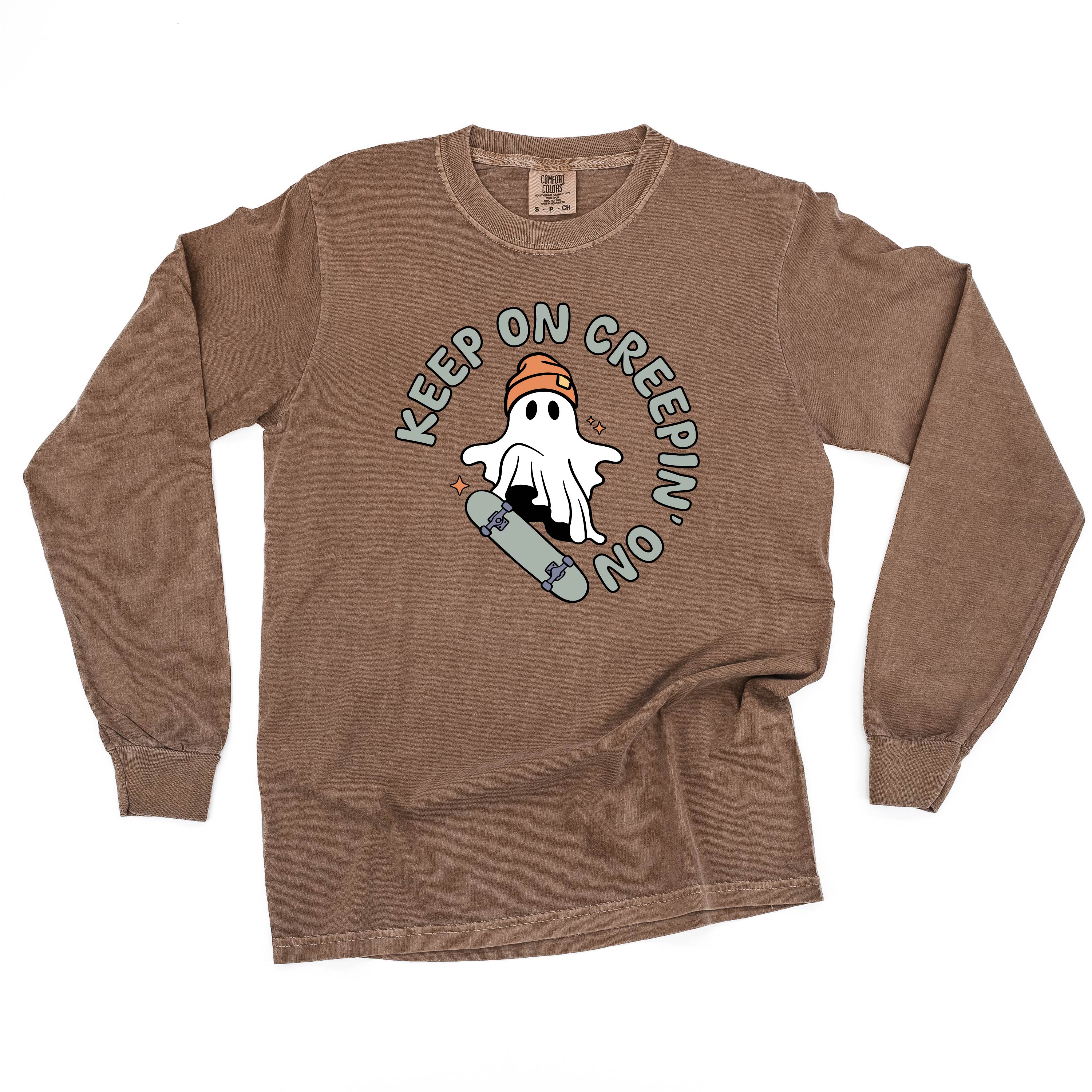 Keep On Creepin' On - Long Sleeve Comfort Colors Tee Little Mama Shirt Shop