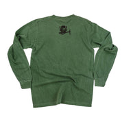 Keepin' It Reel Pocket Design on Front w/ Fishing Reel on Back - LONG SLEEVE COMFORT COLORS TEE Little Mama Shirt Shop