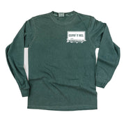 Keepin' It Reel Pocket Design on Front w/ Fishing Reel on Back - LONG SLEEVE COMFORT COLORS TEE Little Mama Shirt Shop