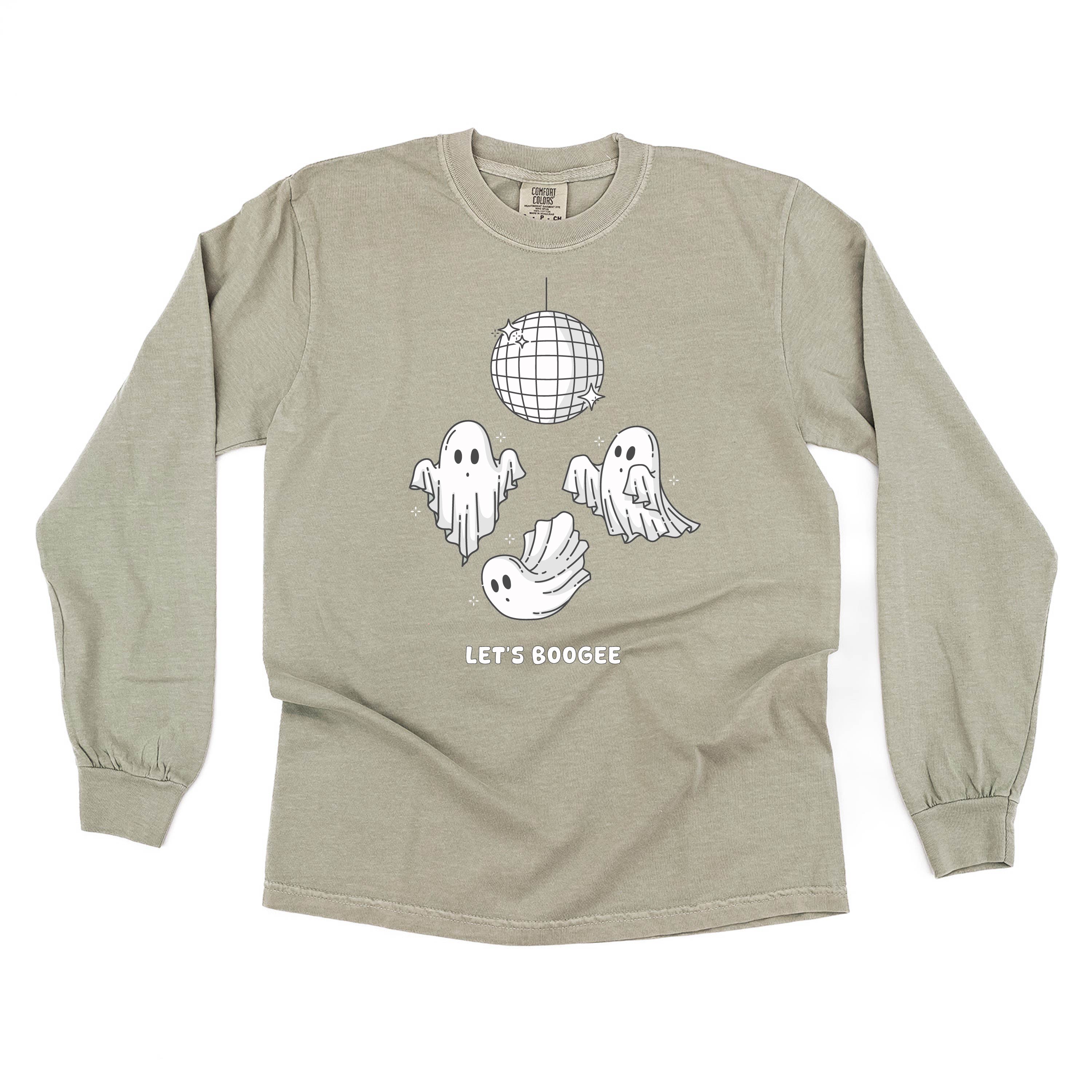 Let's Boogee - Long Sleeve Comfort Colors Tee Little Mama Shirt Shop
