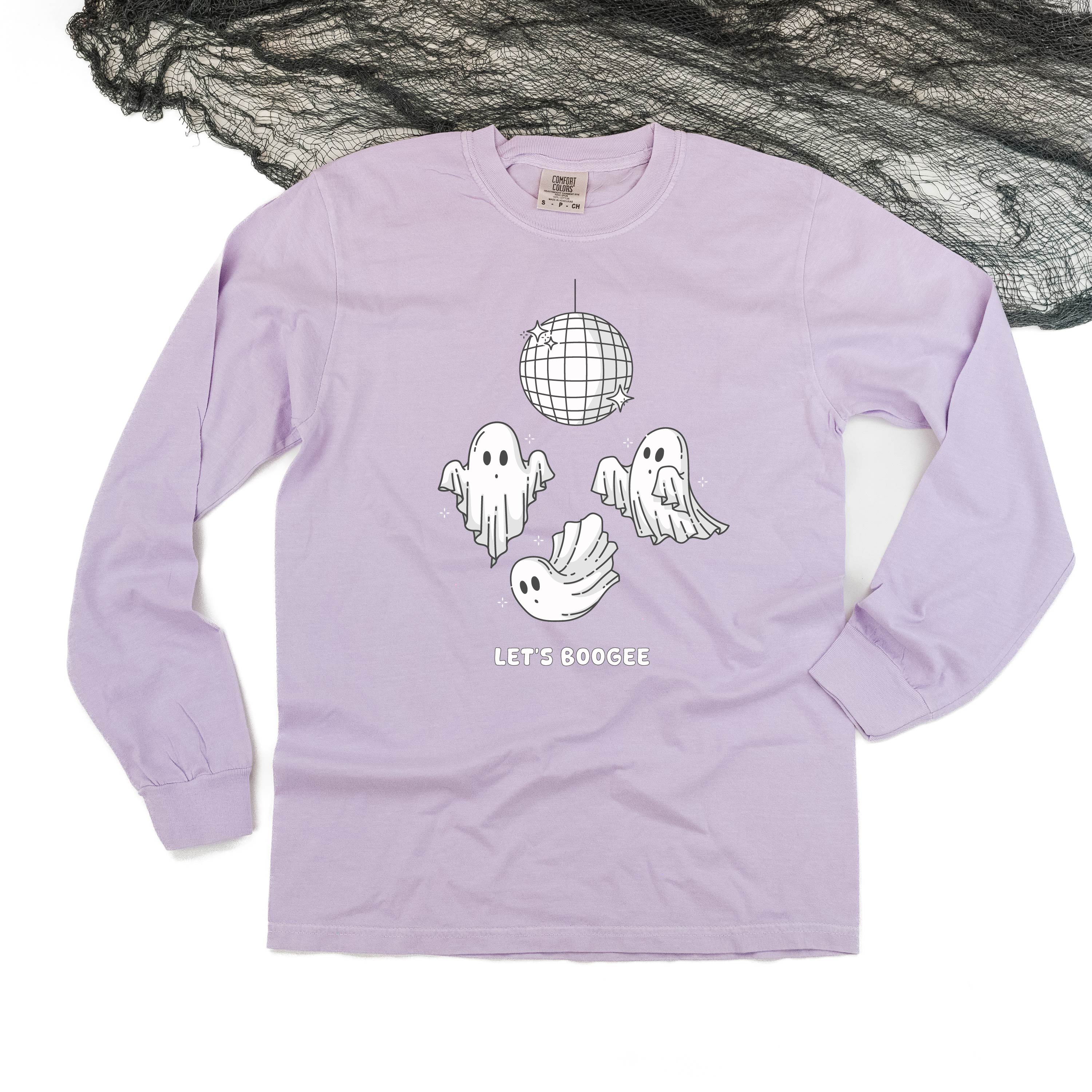 Let's Boogee - Long Sleeve Comfort Colors Tee Little Mama Shirt Shop