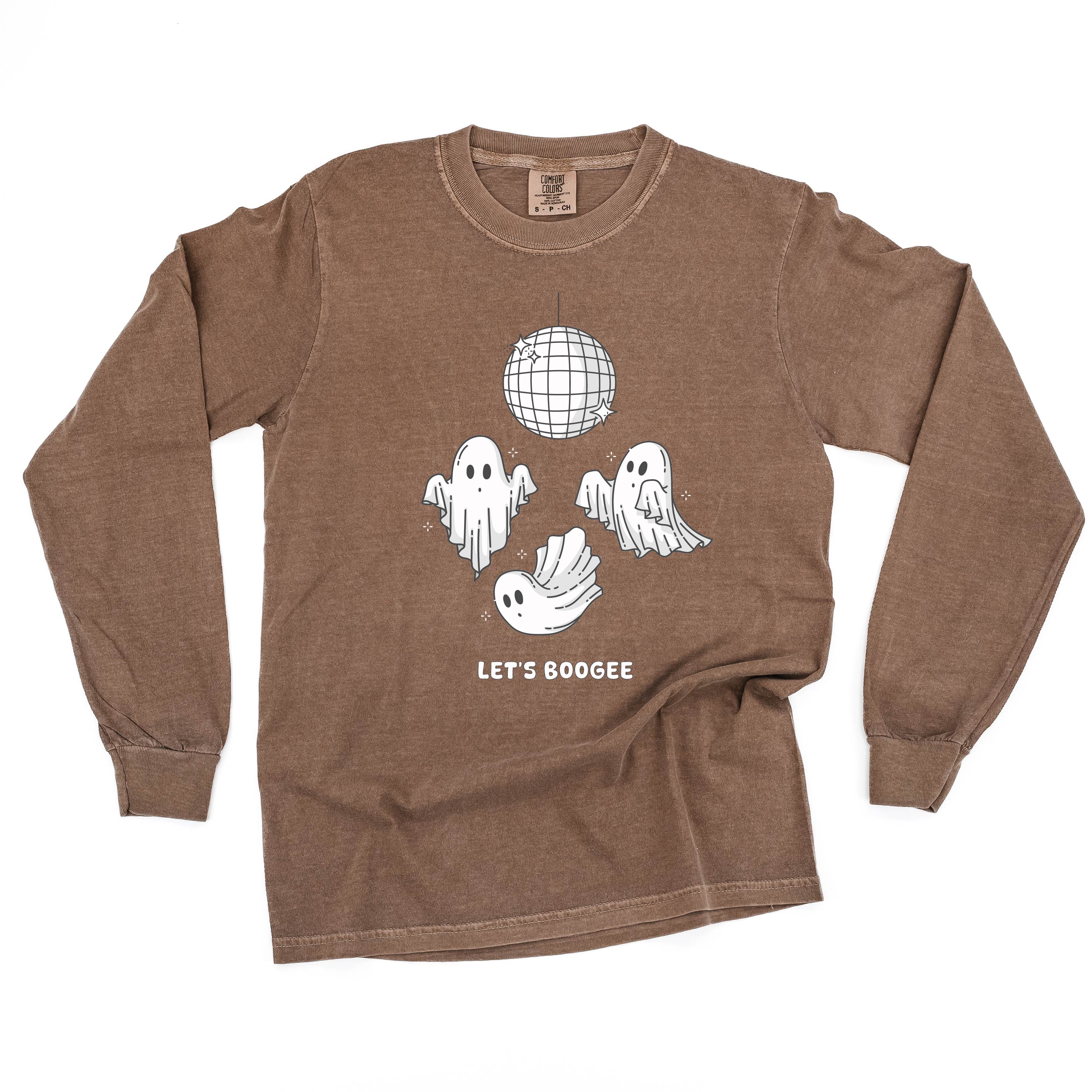 Let's Boogee - Long Sleeve Comfort Colors Tee Little Mama Shirt Shop
