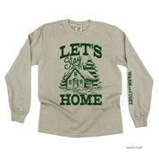 Let's Stay Home (sd) - LONG SLEEVE Comfort Colors Tee Little Mama Shirt Shop