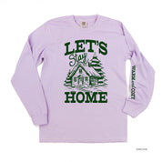 Let's Stay Home (sd) - LONG SLEEVE Comfort Colors Tee Little Mama Shirt Shop