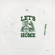 Let's Stay Home (sd) - LONG SLEEVE Comfort Colors Tee Little Mama Shirt Shop