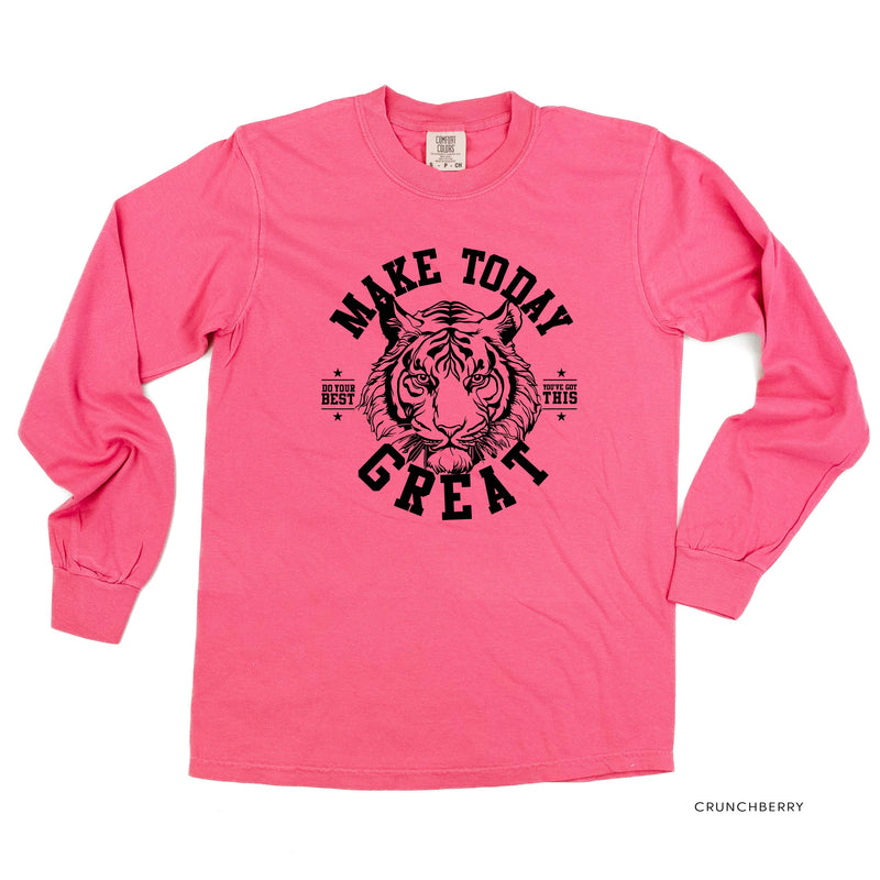 Make Today Great - TIGER - LONG SLEEVE COMFORT COLORS TEE