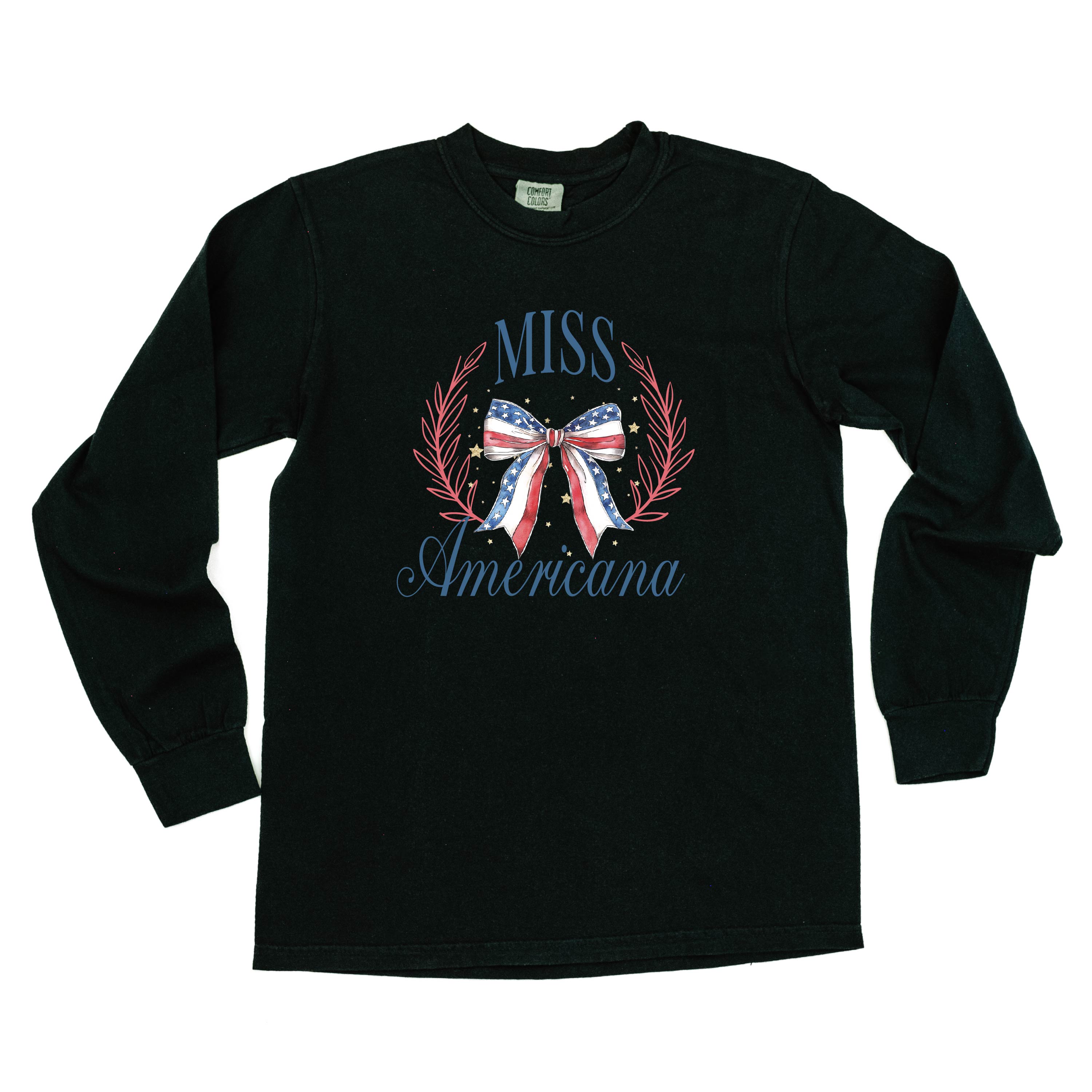 Miss Americana - LONG SLEEVE Comfort Colors Tee Little Mama Shirt Shop