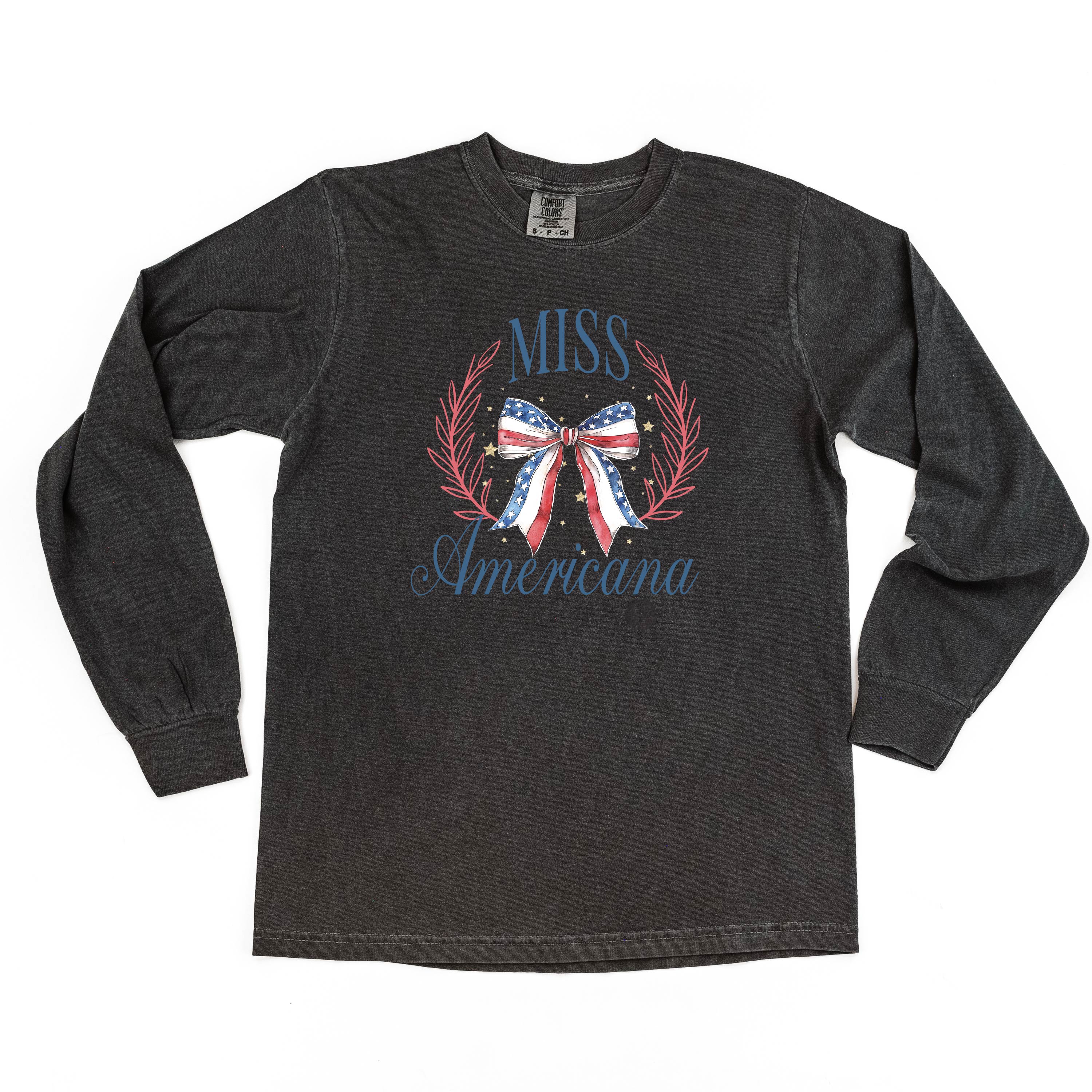 Miss Americana - LONG SLEEVE Comfort Colors Tee Little Mama Shirt Shop