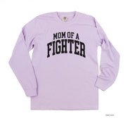 Mom of a Fighter - Varsity - LONG SLEEVE COMFORT COLORS TEE Little Mama Shirt Shop