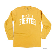 Mom of a Fighter - Varsity - LONG SLEEVE COMFORT COLORS TEE Little Mama Shirt Shop