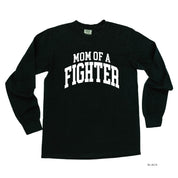 Mom of a Fighter - Varsity - LONG SLEEVE COMFORT COLORS TEE Little Mama Shirt Shop