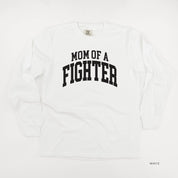 Mom of a Fighter - Varsity - LONG SLEEVE COMFORT COLORS TEE Little Mama Shirt Shop
