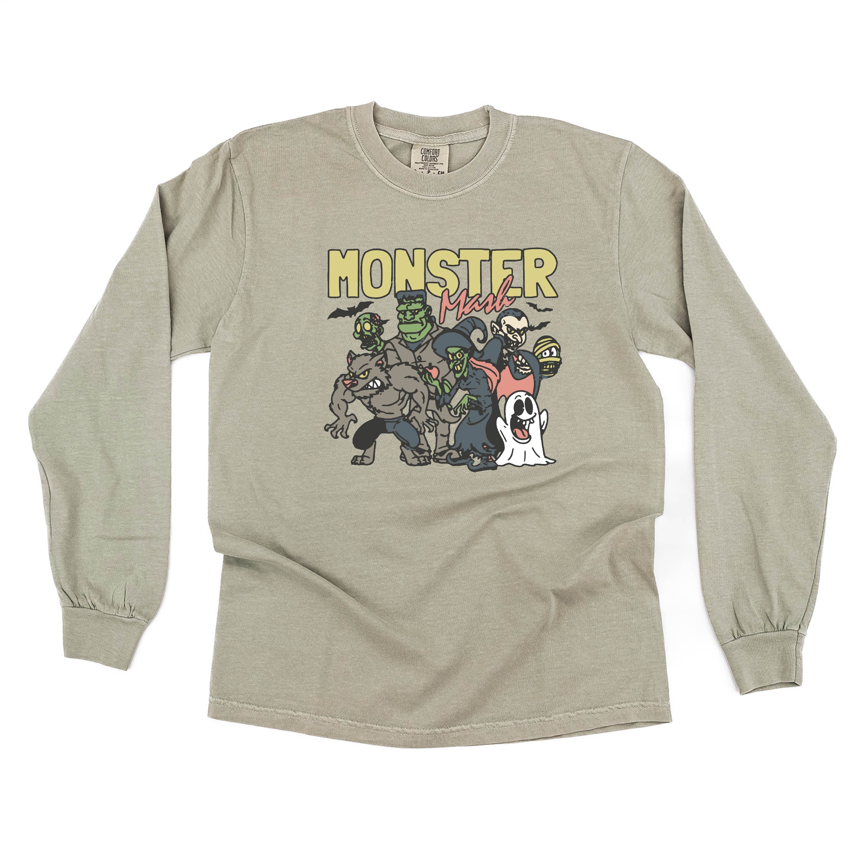 Monster Mash - Long Sleeve Comfort Colors Tee Little Mama Shirt Shop