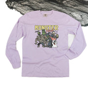 Monster Mash - Long Sleeve Comfort Colors Tee Little Mama Shirt Shop