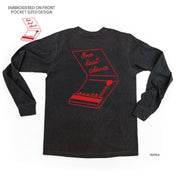 Embroidered/Printed (pf&b) - One Last Chance - LONG SLEEVE Comfort Colors Tee Little Mama Shirt Shop