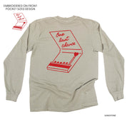 Embroidered/Printed (pf&b) - One Last Chance - LONG SLEEVE Comfort Colors Tee Little Mama Shirt Shop