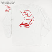 Embroidered/Printed (pf&b) - One Last Chance - LONG SLEEVE Comfort Colors Tee Little Mama Shirt Shop