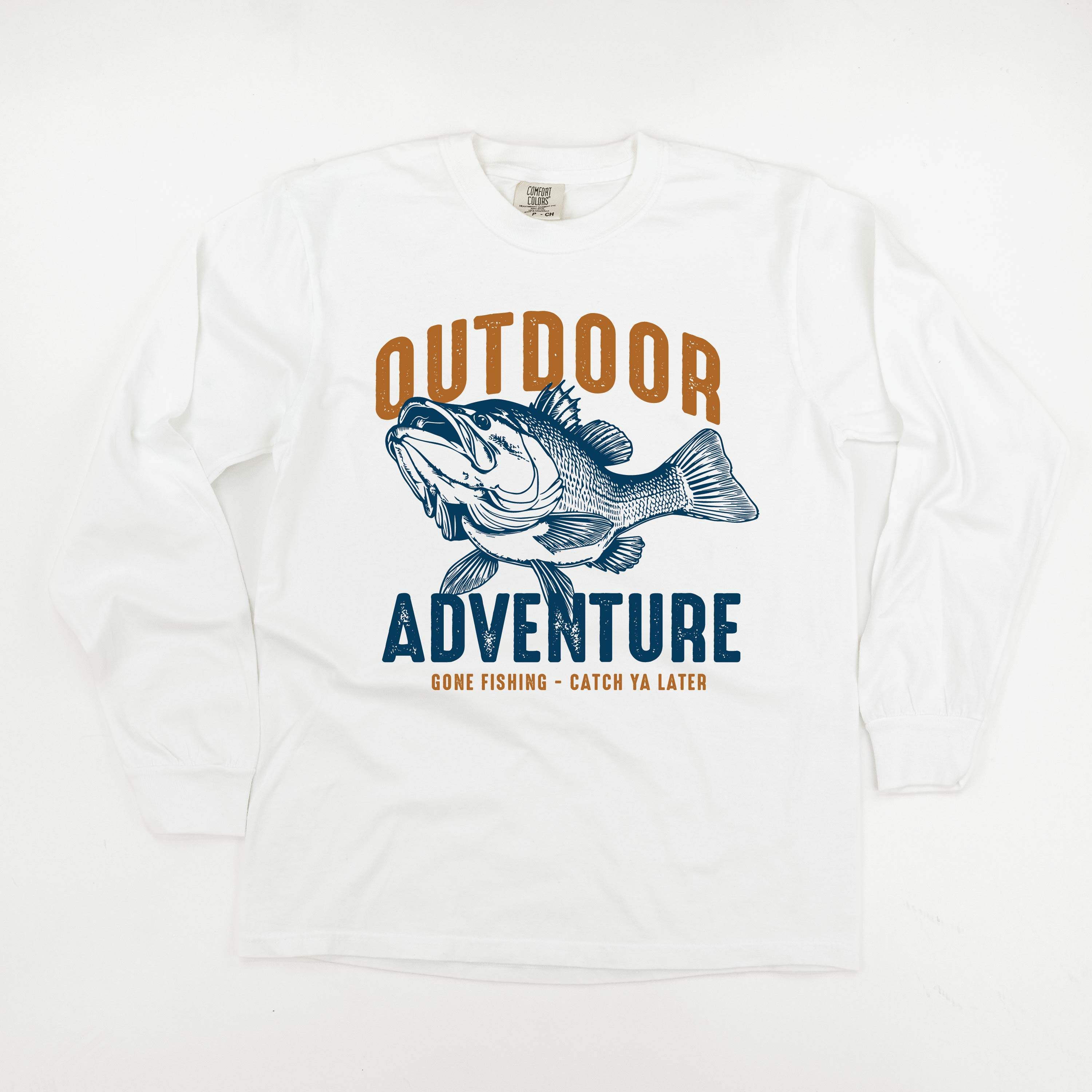 Outdoor Adventure - LONG SLEEVE COMFORT COLORS TEE Little Mama Shirt Shop
