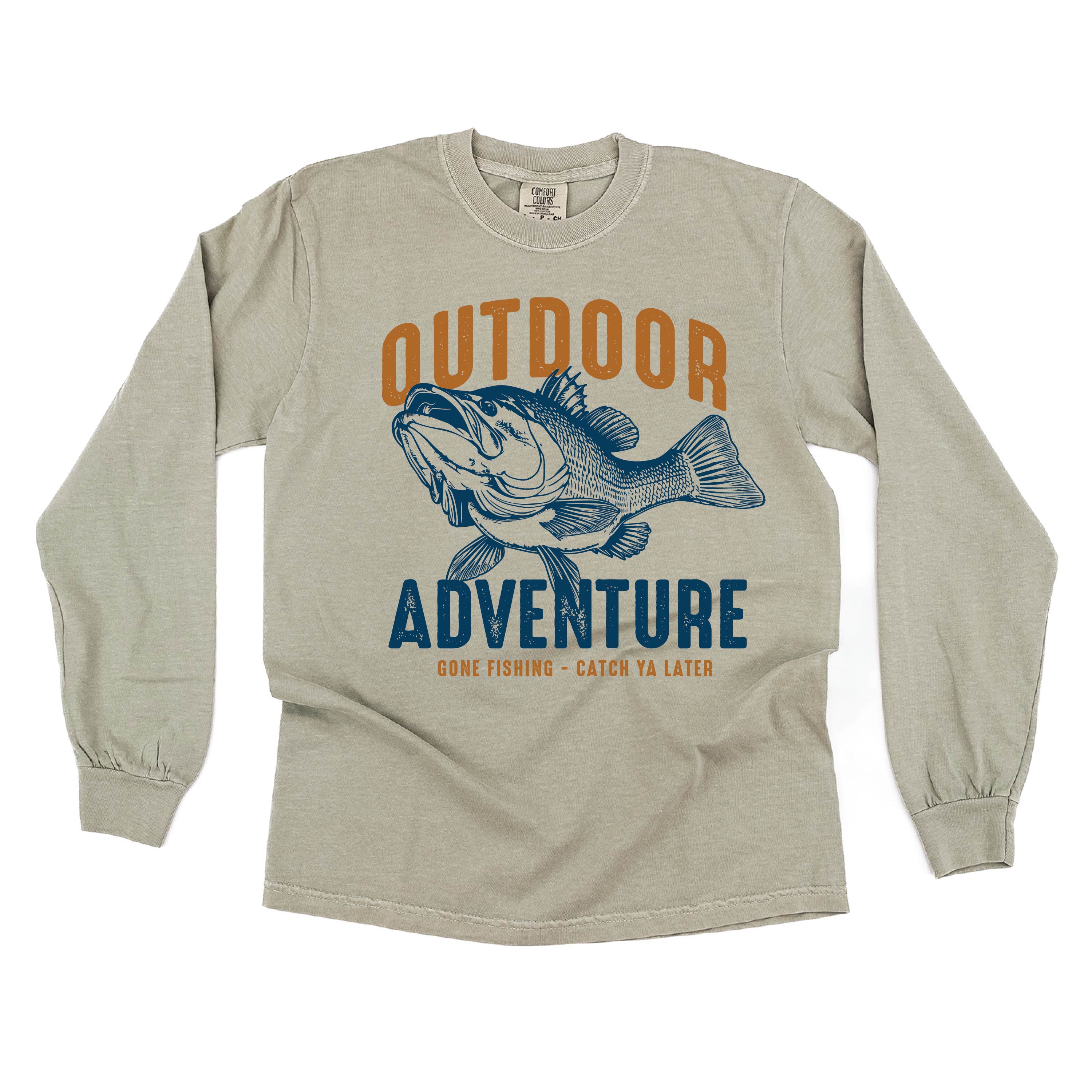 Outdoor Adventure - LONG SLEEVE COMFORT COLORS TEE Little Mama Shirt Shop